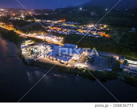 Aerial view of Killybegs in County Donegal, Ireland. 108636773