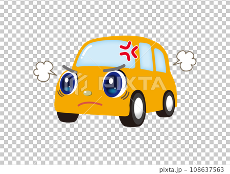 A cute yellow car that gets angry A cute yellow car that gets angry 108637563