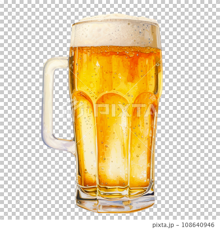 glass mug with beer. vintage watercolor illustration with glasses of beer, bar, oktoberfest glass mug with beer. vintage watercolor illustration with glasses of beer, bar, oktoberfest 108640946