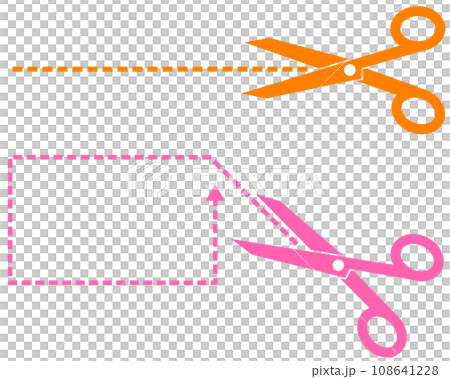 剪刀剪斷線圖解 108641228