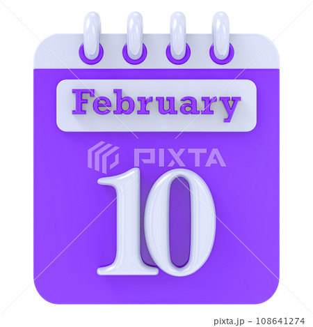 icon calendar 3d render 108641274