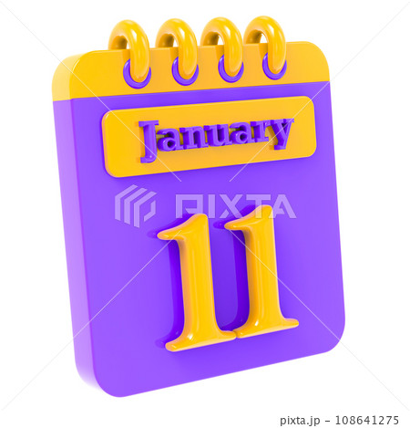 icon calendar 3d render 108641275