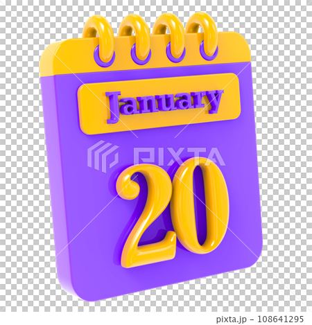 icon calendar 3d render icon calendar 3d render 108641295