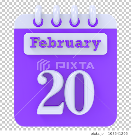 icon calendar 3d render icon calendar 3d render 108641296