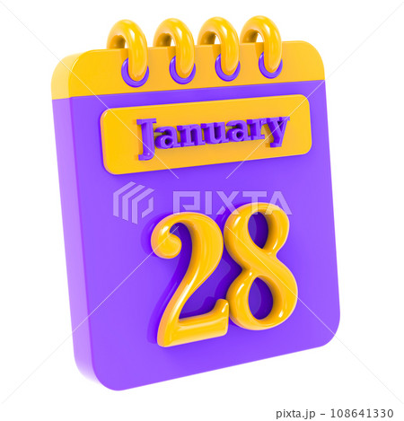 icon calendar 3d render icon calendar 3d render 108641330