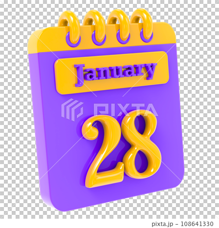 icon calendar 3d render icon calendar 3d render 108641330