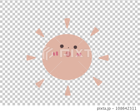 キョトンとした太陽 108642311