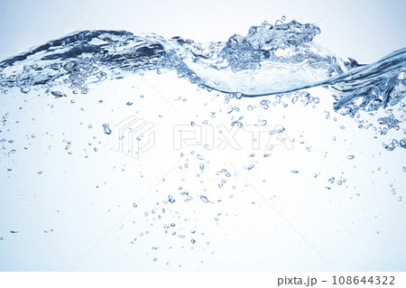 自然環境イメージ　波の素材　泡あり 108644322