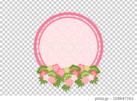 Japanese pattern frame 108647162