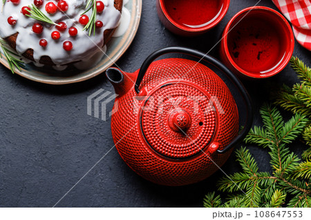 Delicious Christmas cake, a festive holiday treat Delicious Christmas cake, a festive holiday treat 108647553