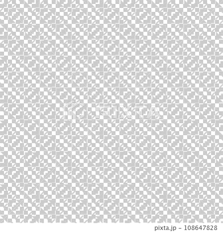 Abstract Seamless Geometric Checked Light Grey and White Pattern. Vector Art. 108647828