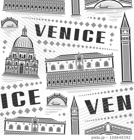 Vector Venice Seamless Pattern 108648392