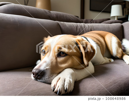 Detailed dog closeup in cozy K HDR. 108648986