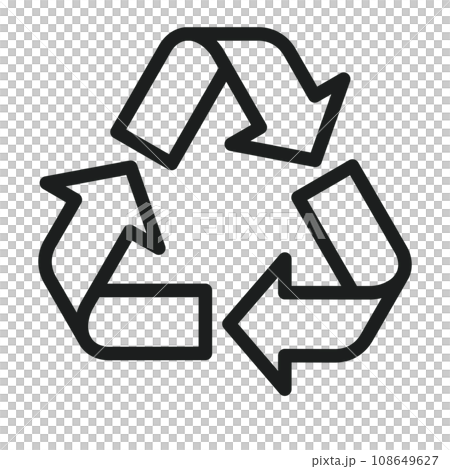 Arrow icon representing recycling and circulation 108649627