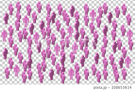 人形象形圖（人群） 108653614