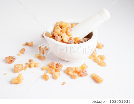 Frankincense or olibanum aromatic resin used in incense and perfumes. Frankincense or olibanum aromatic resin used in incense and perfumes. 108653633
