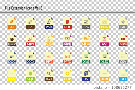 Extension file icon set 08 108655277