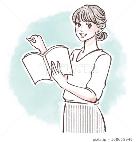 ホワイトボード/黒板/教師/授業/先生/講義/教科書/授業/講師/書く/勉強/塾/受験勉強/筆記試験 108655949