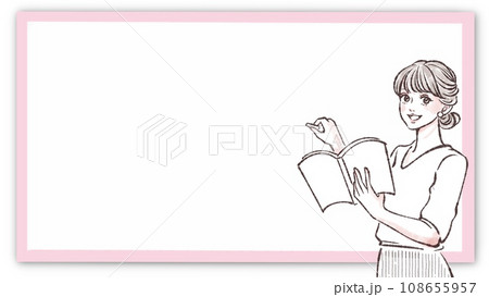 ホワイトボード/黒板/教師/授業/先生/講義/教科書/授業/講師/書く/勉強/塾/受験勉強/筆記試験 108655957