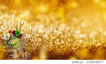 The Day 12  in December  for promotion of offer marketing concept.3d rendering 108656077