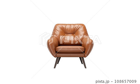 Interior design concept furniture for living isolated on clear png background and transparent background, AI generative. 108657009