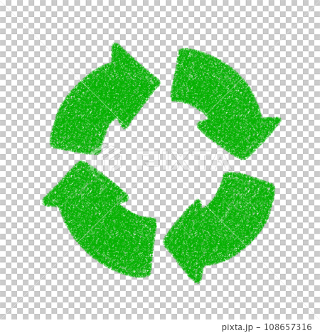 循環箭頭的回收標記的簡單圖示 108657316