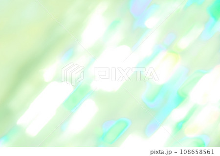 グリーン系ミックスカラー流れるキラキライメージ　(背景素材) 108658561