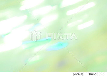 グリーン系ミックスカラー流れるキラキライメージ　(背景素材) 108658566