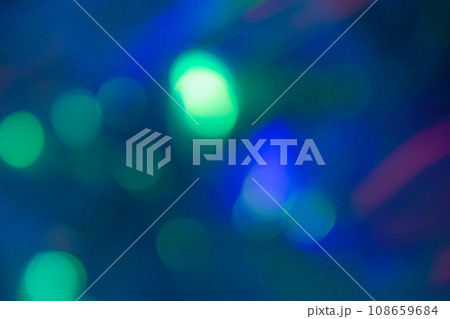 ブルー系ミックスカラー玉ボケイメージ　(背景素材) 108659684