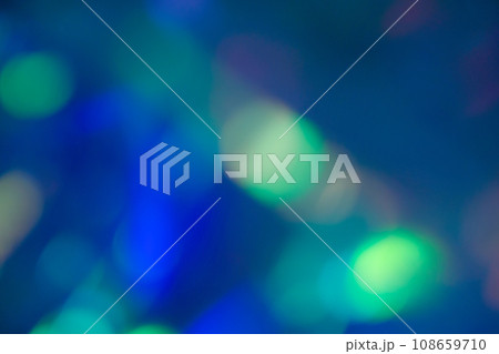 ブルー系ミックスカラー玉ボケイメージ　(背景素材) 108659710