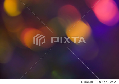ピンクカラー系ミックスカラー玉ボケイメージ　(背景素材) 108660032