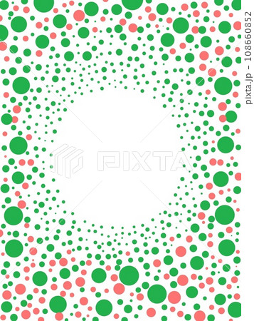 水玉模様のフレーム 108660852