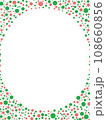 水玉模様のフレーム 108660856