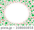 水玉模様のフレーム 108660858