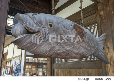 黄檗宗大本山「萬福寺」開梆 --巨大な木製の魚-- 黄檗宗大本山「萬福寺」開梆 --巨大な木製の魚-- 108661399