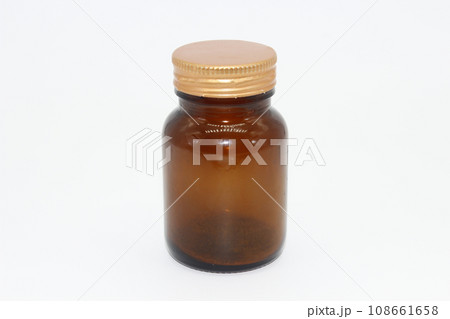 A picture of medicine bottel on white background 108661658