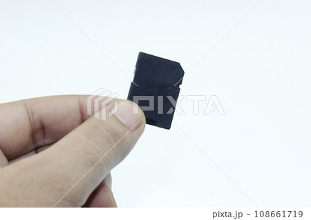 A picture of memory card on white background 108661719