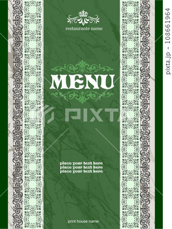 Restaurant (cafe) menu. Oriental restaurant. Colored Restaurant (cafe) menu. Oriental restaurant. Colored 108661964