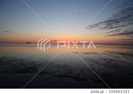 宗谷岬のサンセット 108662281