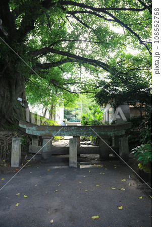 黒神埋没鳥居の縦位置アングル 108662768
