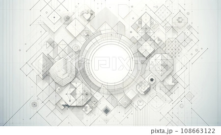 点と線で繋がった幾何学的なデザインが入った背景のイラスト素材 ..., 画像サイズ:450x276