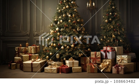 Christmas tree and presents 108663482