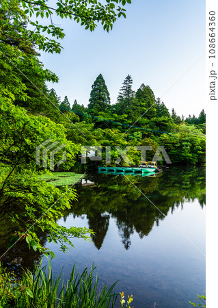 新緑の白雲の池 朝景色 【長崎県雲仙市】 新緑の白雲の池 朝景色 【長崎県雲仙市】 108664360