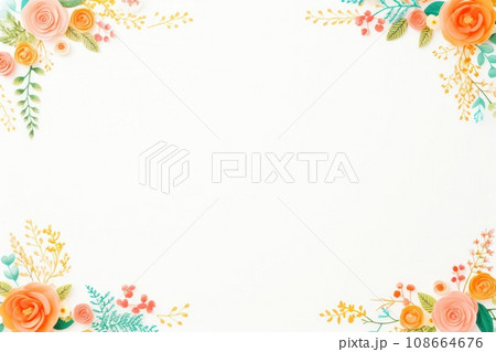 spring floral background with copy space spring floral background with copy space 108664676