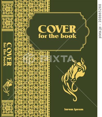Book cover and Old retro ornament frames. Royal Golden style design. Vintage Border to be printed on the covers of books. Vector illustration Book cover and Old retro ornament frames. Royal Golden style design. Vintage Border to be printed on the covers of books. Vector illustration 108665268