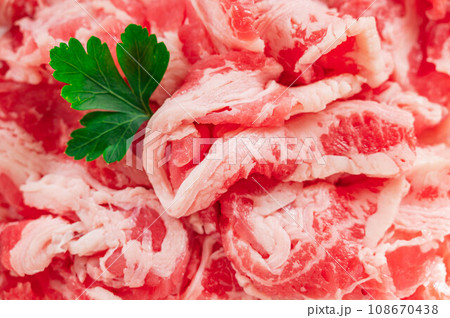牛バラスライス肉 牛バラスライス肉 108670438