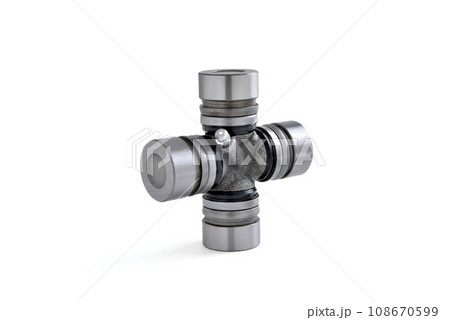 joint automobile cross, auto parts on a white background joint automobile cross, auto parts on a white background 108670599