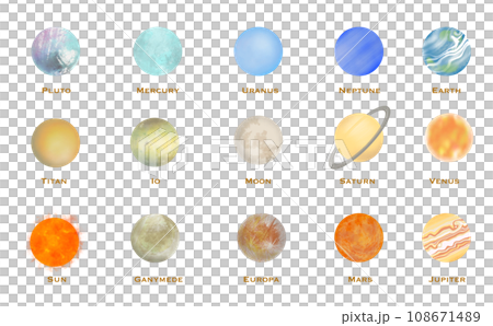 かわいい星のイラスト素材 108671489
