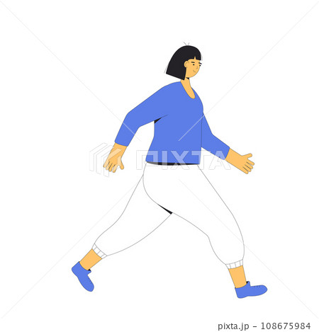 Runner. Joggers. Young woman in spors clothes. 108675984
