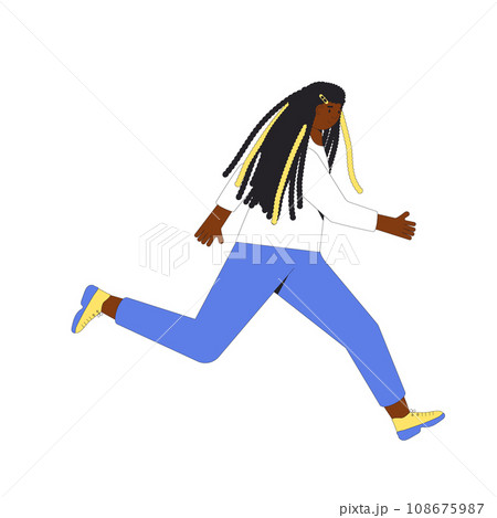 Runner. Joggers. Young woman in spors clothes. 108675987
